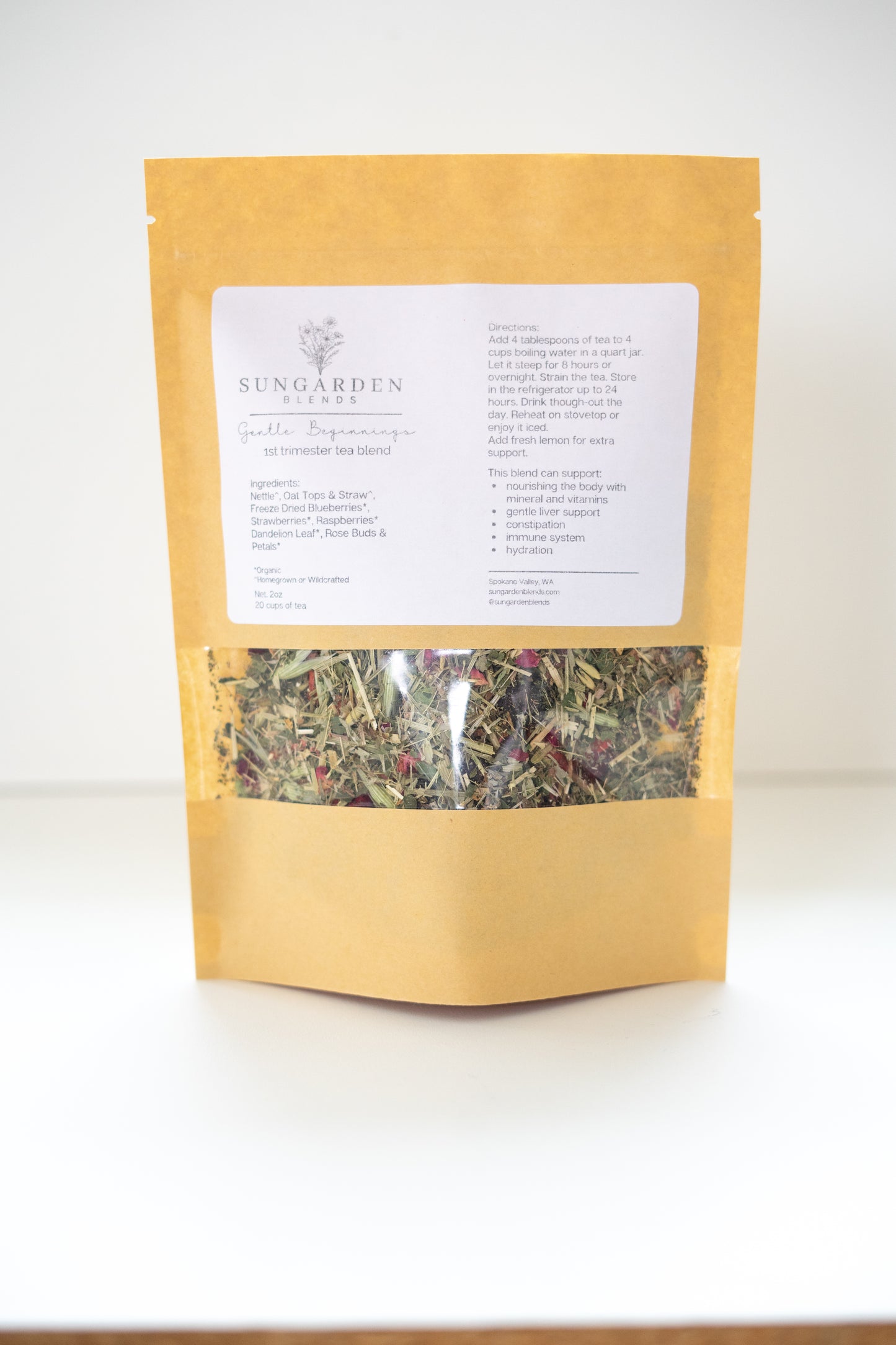 Gentle Beginnings: 1st Trimester Herbal Tea Blend