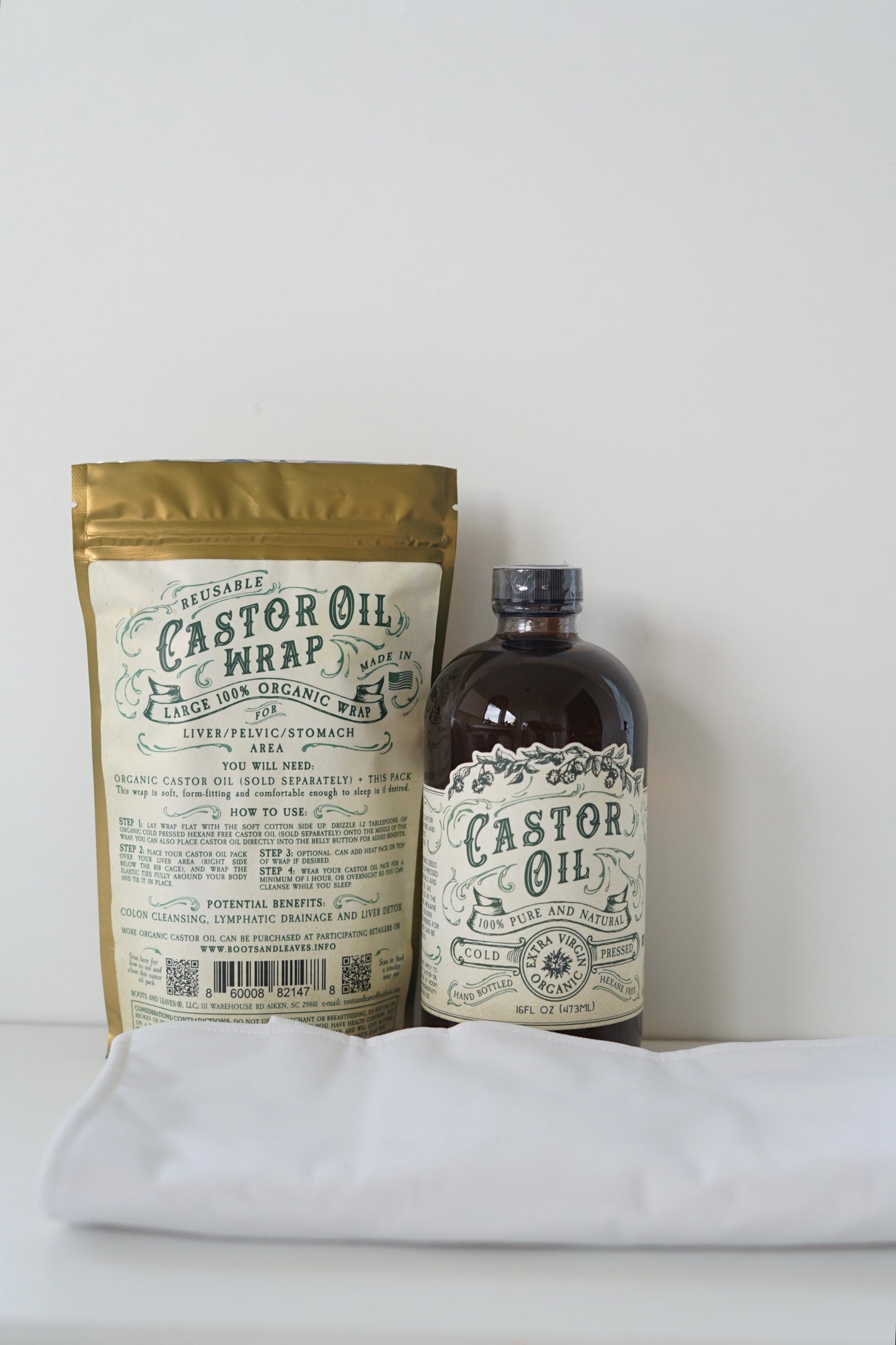 Organic Cold Pressed Castor Oil- Hexane Free USA Bottled